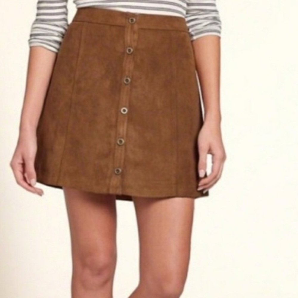 Hollister Vegan Suede Skirt